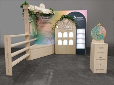 Custom 10x10 Trade Show Booth Floral Canopy– Natural Products Expo West