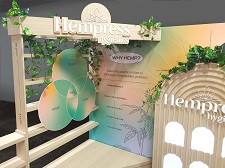 Custom 10x10 Trade Show Booth Floral Canopy– Natural Products Expo West